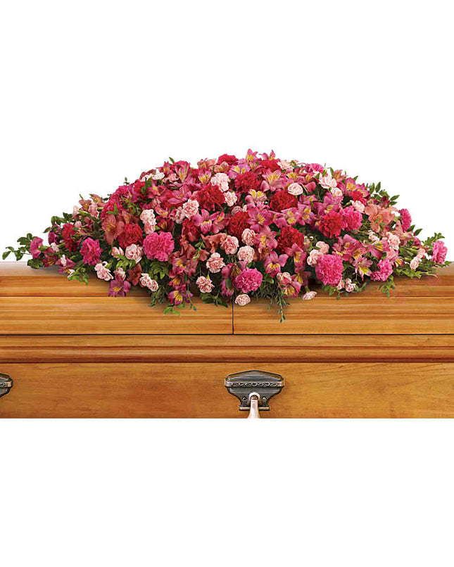 A Life Loved Casket Spray