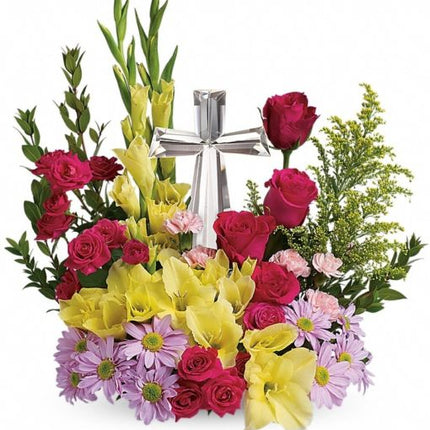 Crystal Cross Bouquet